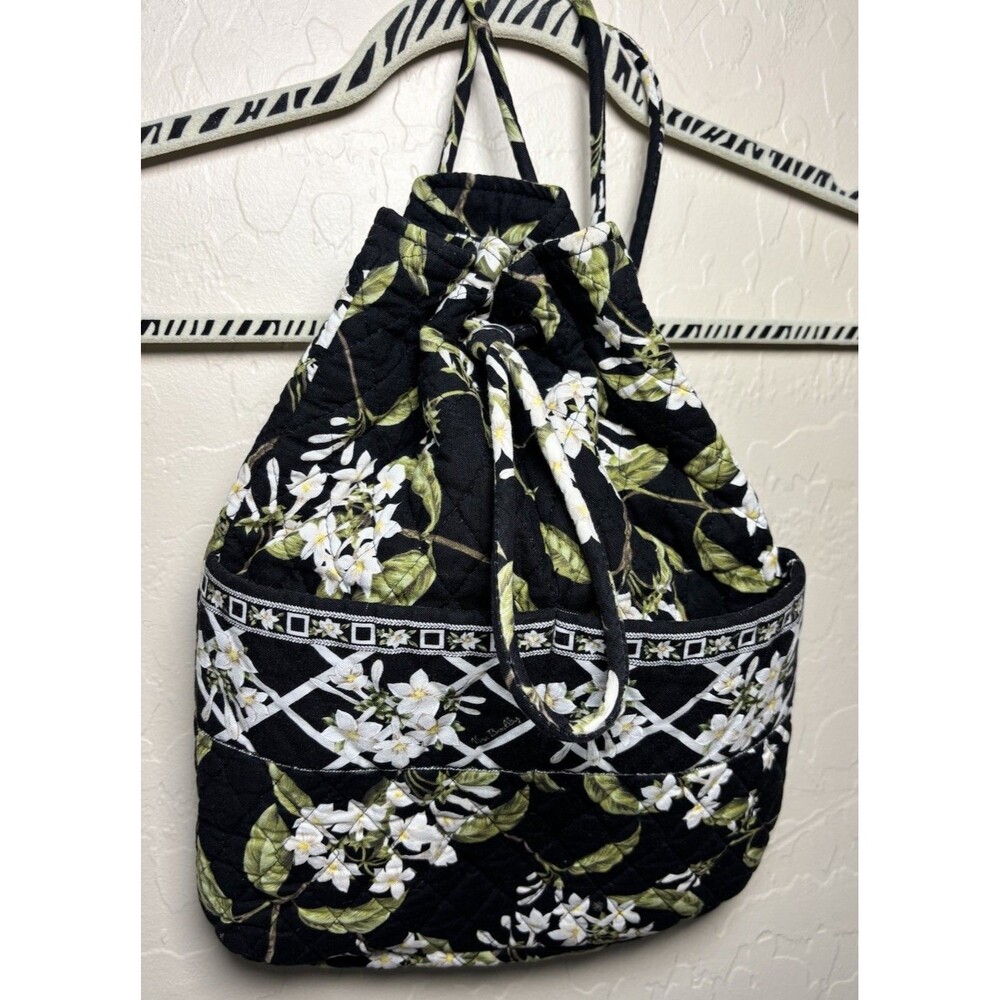 Vera Bradley Floral Bucket Drawstring Quilted Backpack